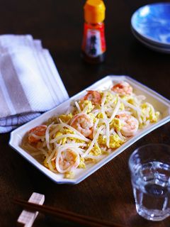 卵ともやしと海老の中華風レンチン炒め-レシピのメイン写真