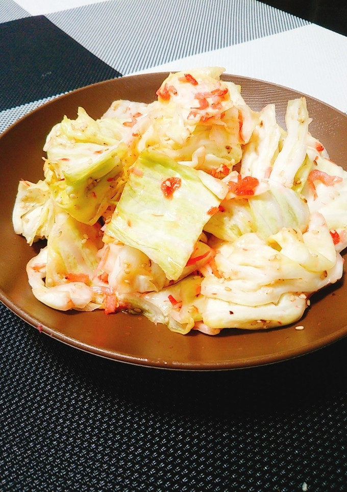 キャベツと小海老のにんにく塩和え-レシピのメイン写真