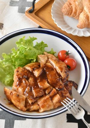 鶏むね肉のボリューム照り焼き-レシピのメイン写真