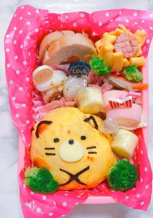 すみっコぐらし ネコ オムライス弁当-レシピのメイン写真