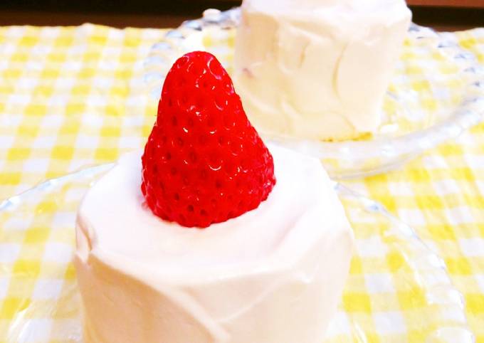 ☺簡単♪おひとり様ミニショートケーキ☺ by hirokoh ☺簡単♪おひとり様ミニショートケーキ☺ by hirokoh