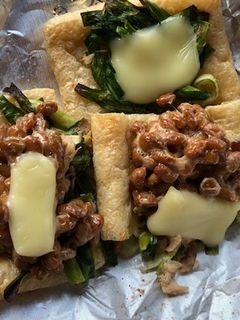 油揚げのニラ&納豆&ツナのせ-レシピのメイン写真