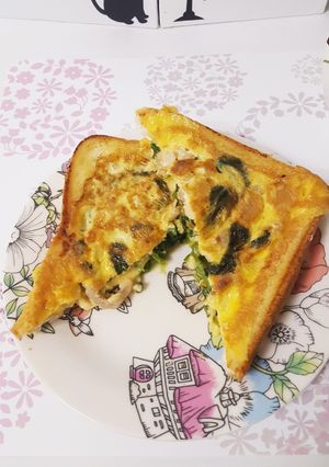 朝食のメイン！ほうれん草のキッシュ！-レシピのメイン写真