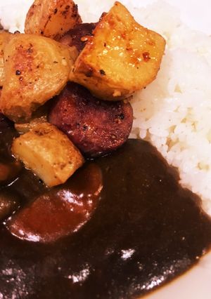 カレーにちょい乗せ！ジャーマンポテト風-レシピのメイン写真