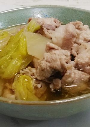 白菜と豚肉の含め煮：懐かし大阪おかんの味-レシピのメイン写真