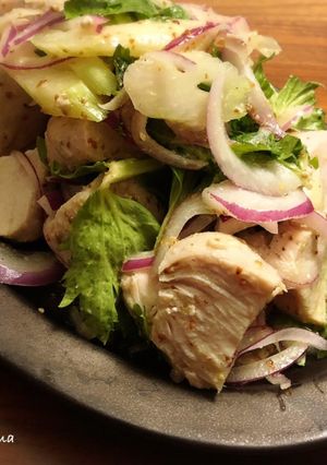 しっとり！鶏胸肉のゴロゴロサラダ♫-レシピのメイン写真