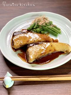 さっぱりテリ旨*簡単・ぶりの黒酢照り焼き-レシピのメイン写真