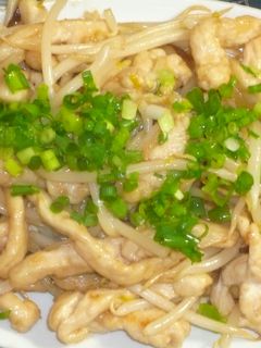 味ぽんで♪鶏胸肉ともやしの中華炒め-レシピのメイン写真