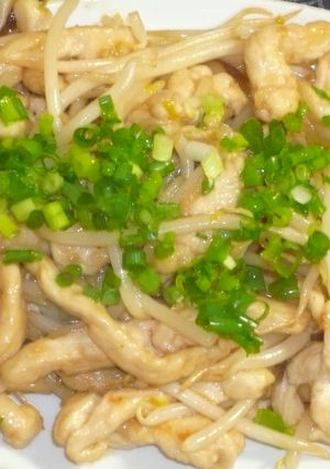 味ぽんで♪鶏胸肉ともやしの中華炒め-レシピのメイン写真