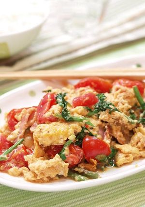 彩り野菜の味ぽんスクランブル-レシピのメイン写真