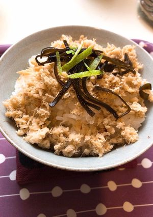 鯛の出汁の取り方☆鯛フレークと昆布佃煮付-レシピのメイン写真