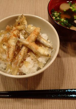 ワカサギの天丼-レシピのメイン写真