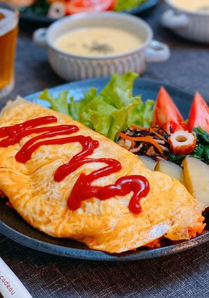 ケチャップオムライス-レシピのメイン写真