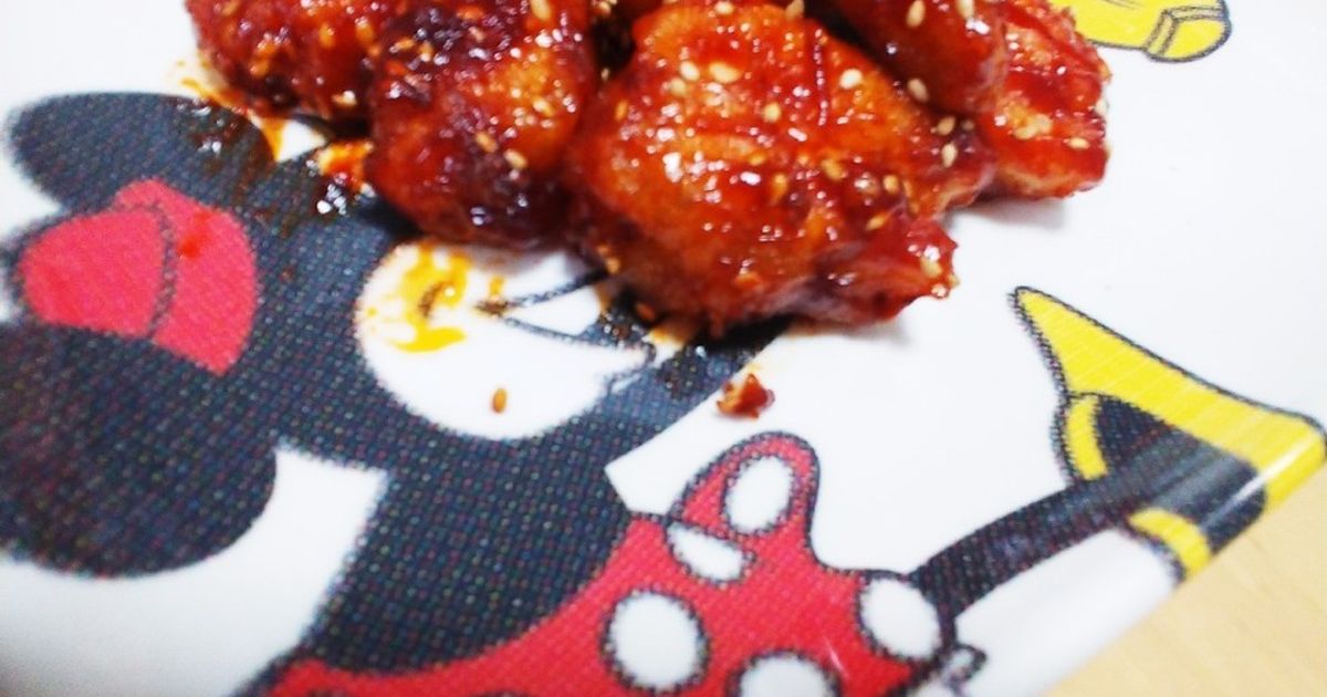 鶏むね肉deヤンニョムチキン by ぷよみぃ 【クックパッド】 簡単