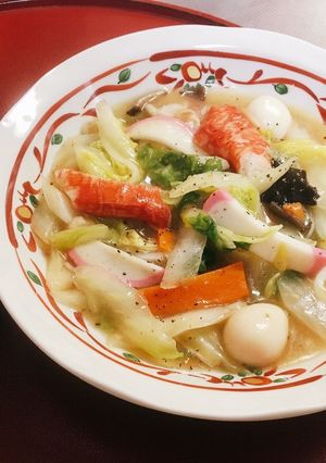 八宝菜であんかけそば-レシピのメイン写真