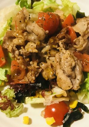 豚肉のレモン&オリーブオイル炒めのサラダ-レシピのメイン写真