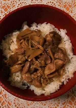 きのこ豚丼-レシピのメイン写真