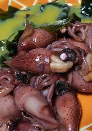 ボイルホタルイカの酢味噌あえ-レシピのメイン写真