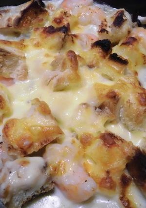 エビとしめじのパングラタン-レシピのメイン写真