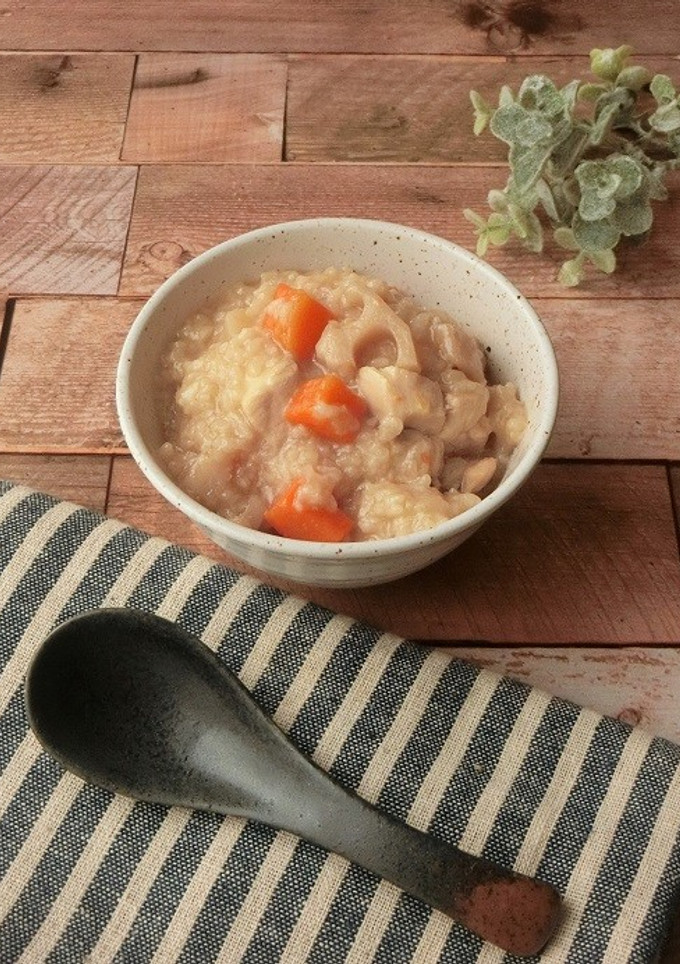 炊飯器★鶏肉とレンコンのオイスター中華粥-レシピのメイン写真