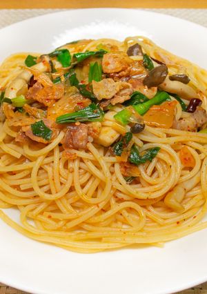 豚キムチパスタ-レシピのメイン写真