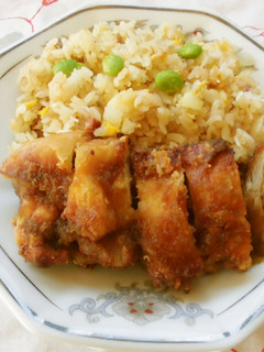 唐揚げとチャーハン(^^♪-レシピのメイン写真