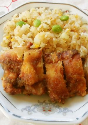 唐揚げとチャーハン(^^♪-レシピのメイン写真