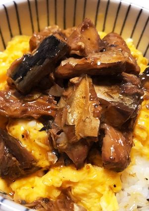 鯖缶で簡単とろふわ卵丼-レシピのメイン写真