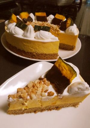 カボチャのデコレーションケーキ♡-レシピのメイン写真