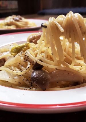 柚子胡椒香る和風クリームパスタ-レシピのメイン写真