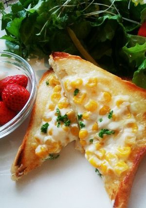 マヨコーントースト　カッテージチーズin-レシピのメイン写真