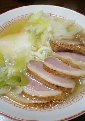 炙り鴨なん力うどん-レシピのメイン写真