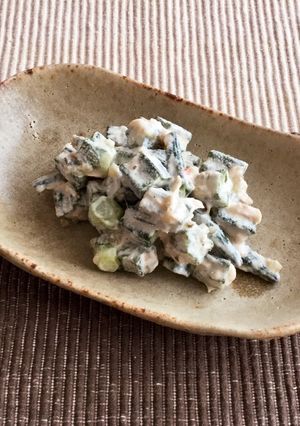 ズボラ　オクラとツナのマヨ和え-レシピのメイン写真