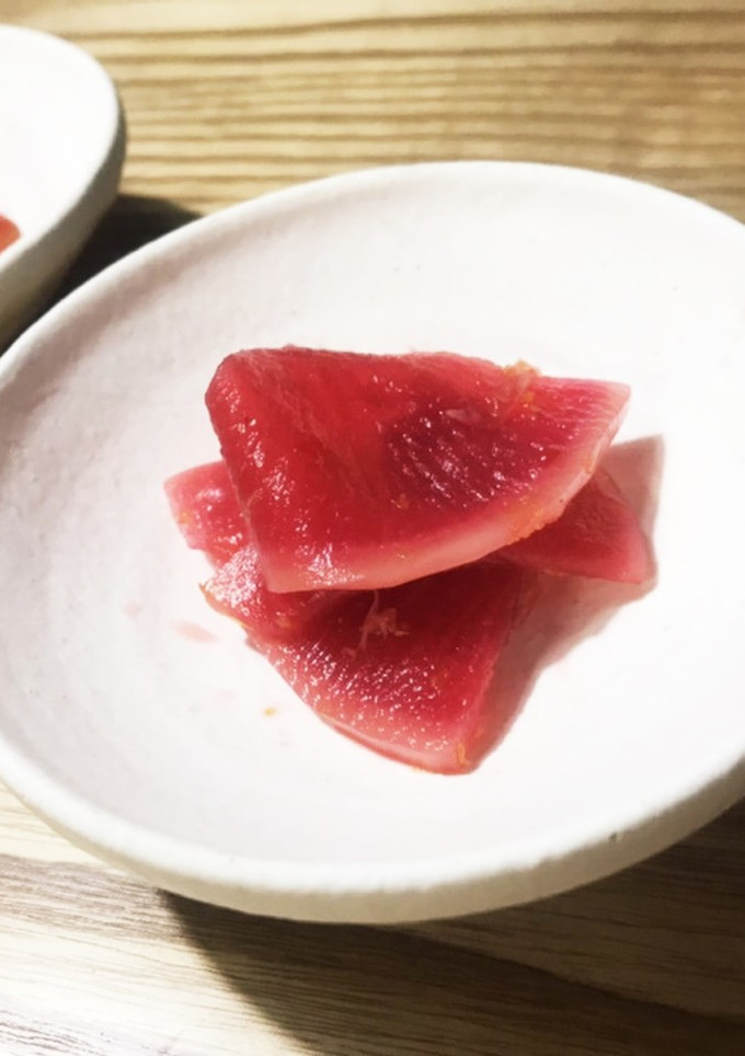 赤辛大根の漬物風-レシピのメイン写真