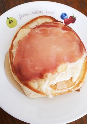 ホットケーキの生ハムチーズ-レシピのメイン写真