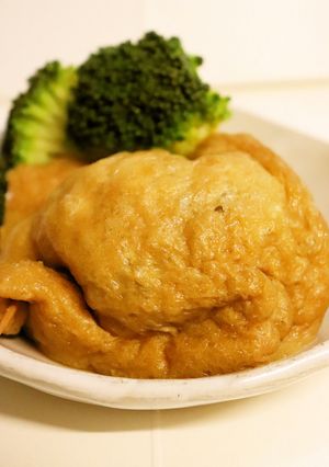 夕食お弁当♪鶏ミンチと糸こんにゃくの袋煮-レシピのメイン写真