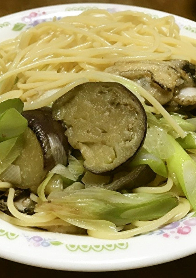 牡蠣の和風だしスパゲティ-レシピのメイン写真