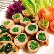 豆苗の肉巻き