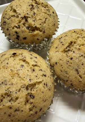 黒ごまきな粉の豆乳米粉蒸しパン-レシピのメイン写真
