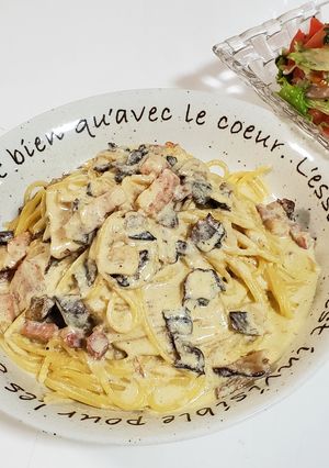 ポルチーニとパンチェッタのカルボナーラ-レシピのメイン写真