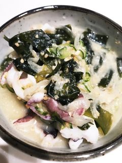イカの酢味噌和え-レシピのメイン写真
