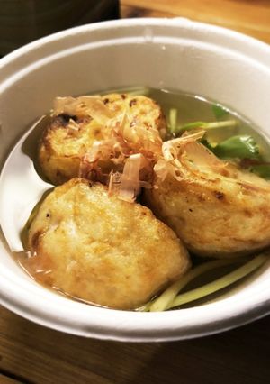 キャンプ飯★ストーブで熱々明石焼き風-レシピのメイン写真