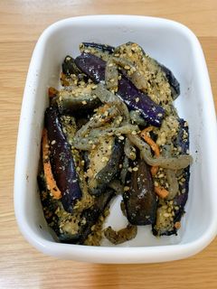 なすと蒟蒻の胡麻和え-レシピのメイン写真