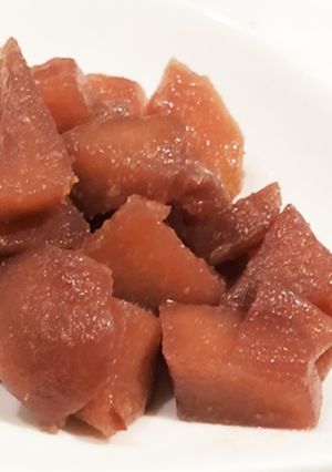 ザク切りリンゴのコンポート風赤ワイン煮-レシピのメイン写真