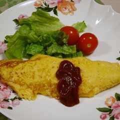 A picture of 白みそ仕立てのプレーンオムレツ.