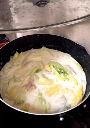 【簡単】白菜とベーコンのミルクスープ-レシピのメイン写真