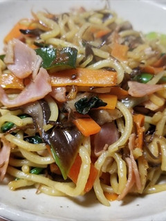 ヒラタケを使った焼きソバ(^^)-レシピのメイン写真