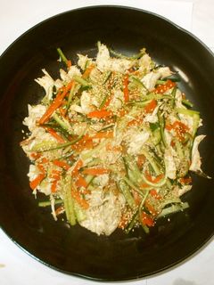 蒸し鶏中華タレ♪簡単鶏胸肉サラダアレンジ-レシピのメイン写真