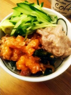 マグロサーモンのさっぱり漬け丼-レシピのメイン写真