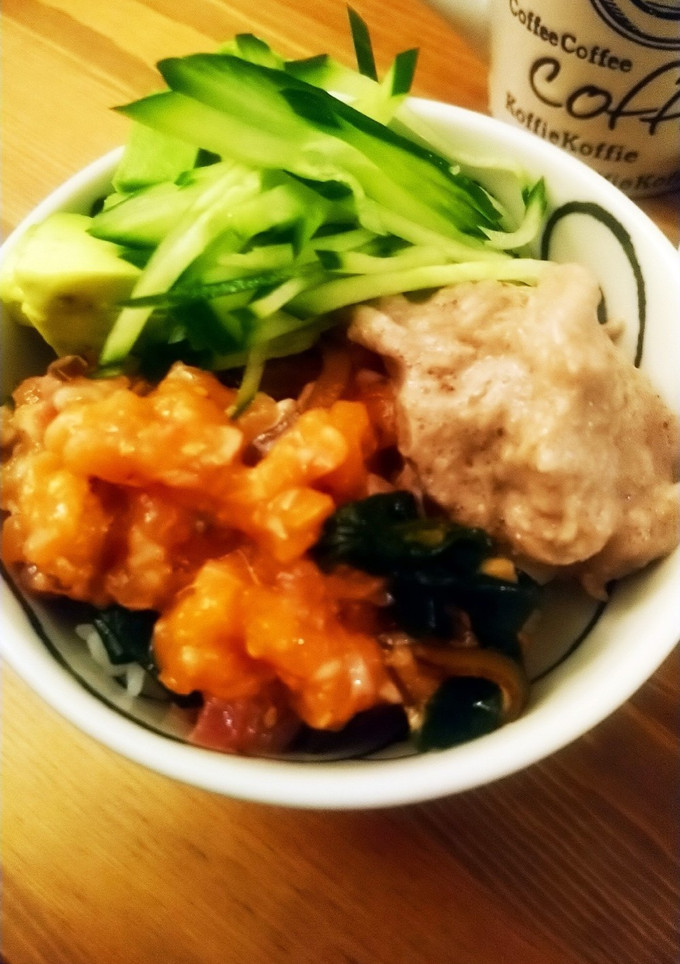 マグロサーモンのさっぱり漬け丼-レシピのメイン写真